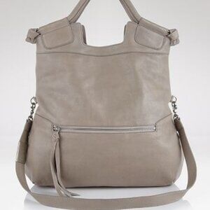 Anna Corinna leather mid city fold over tote